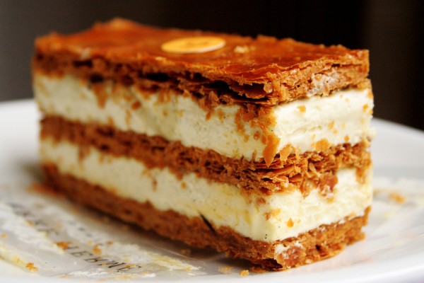 Millefeuille à la vanille sans sucre