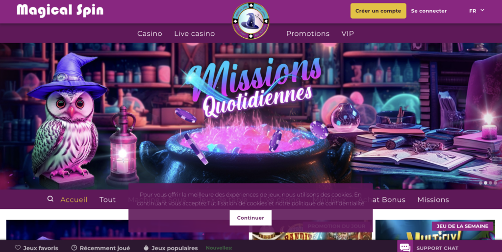 Enchanting Wins: Exploring Magical Spin Casino Games